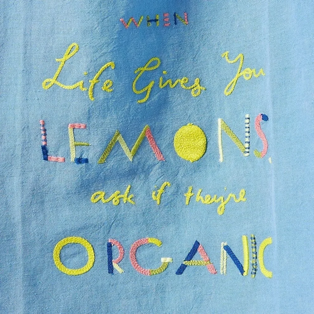 NWT Anthropologie Maricor/Maricar Life Gives You Lemons Dish Towel